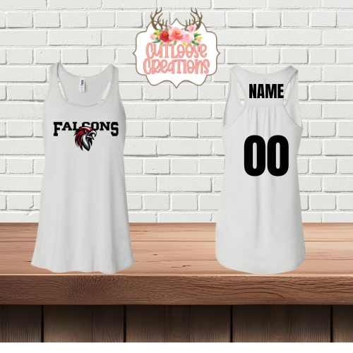 Falcons Razorback Tank Tops Printed (Women) (4 Colors)