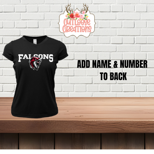 Falcons DRIFIT Ladies vneck Printed (4 Colors)