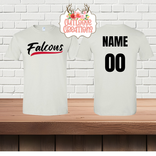 Falcons Jersey Logo Cotton Tshirt Printed (4 Colors)