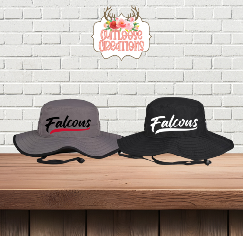 Falcons Jersey Logo Embroidered Bucket Hat (2 Colors)