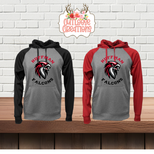 Huffman Falcons DRIFIT 2tone Hoodie Printed (2 Colors)