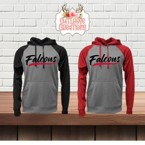 Falcons Jersey Logo DRIFIT 2tone Hoodie Printed (2 Colors)