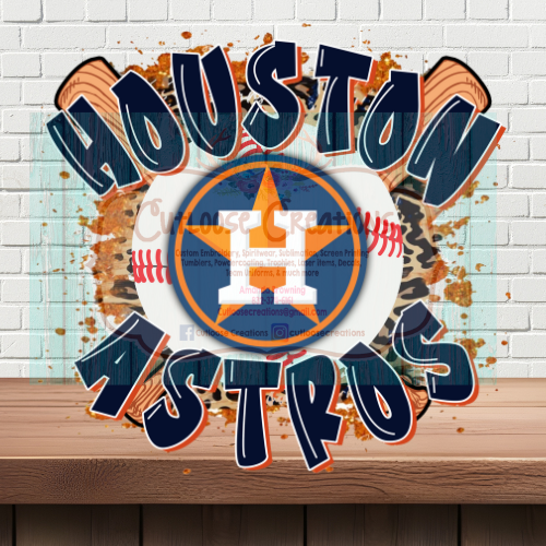 Leopard Splatter Houston Astros
