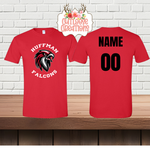 Huffman Falcons Cotton Tshirt Printed (4 Colors)