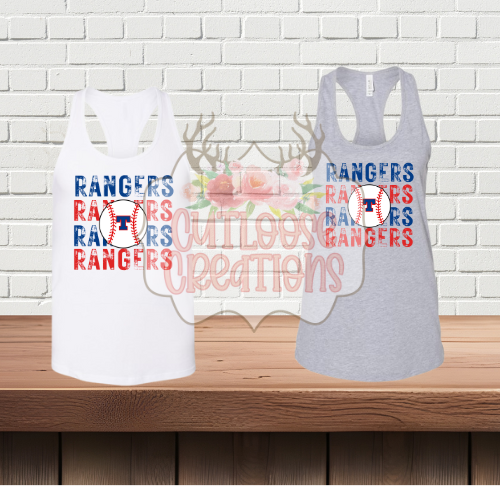 Baytown LL M2 Rangers Razorback Tank Tops (Women) (2 Colors)