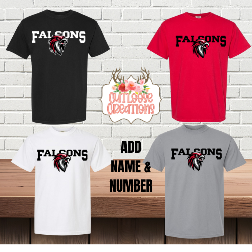 Falcons Comfort Color Tshirt Printed (4 Colors)