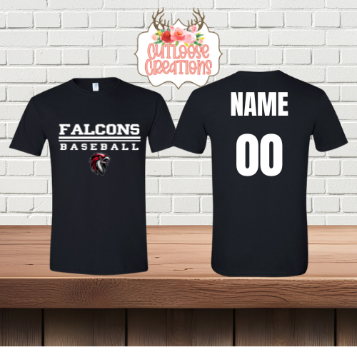 Falcons Baseball Cotton Tshirt (4 Colors)