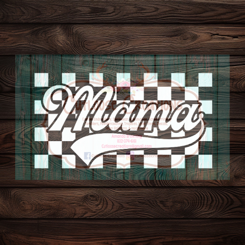 Mama Checkered (White)