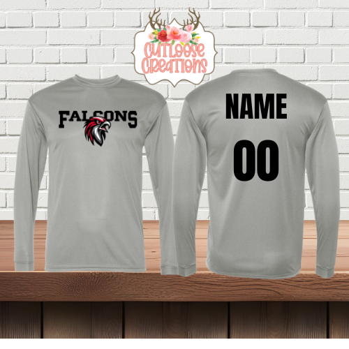 Falcons Long Sleeve Cotton T-shirt Printed (4 Colors)