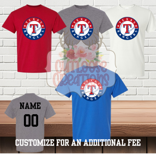 Baytown LL M2 Texas Rangers Cotton T-shirt (4 Colors)