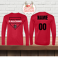 Falcons Baseball Home Plate Long Sleeve Cotton T-shirt Printed (4 Colors)