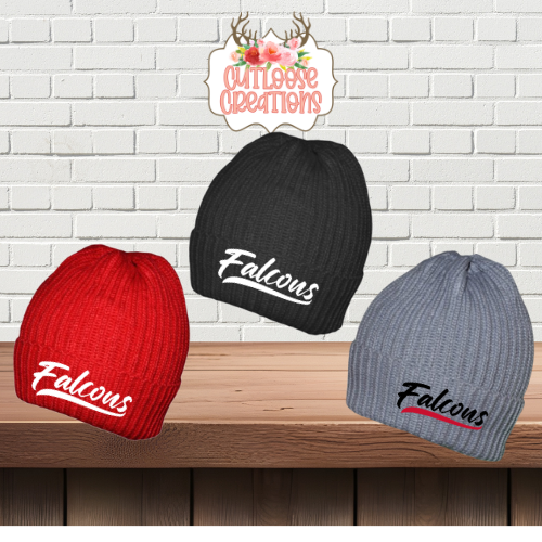 Falcons Jersey Logo Embroidered Beanies (3 Colors)