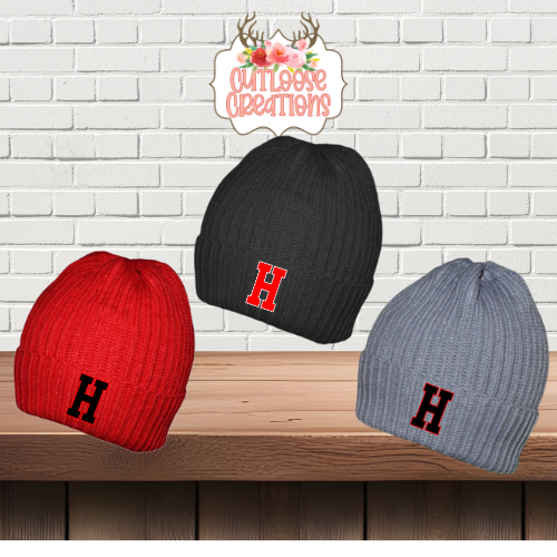 H Logo Embroidered Beanies (3 Colors)