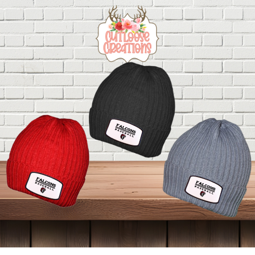 Falcons Baseball Printed Patch Beanies (3 Colors)