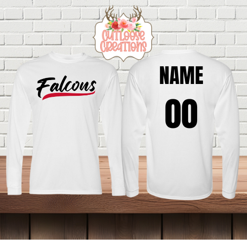 Falcons Jersey Logo DRIFIT Long Sleeve Printed (4 Colors)