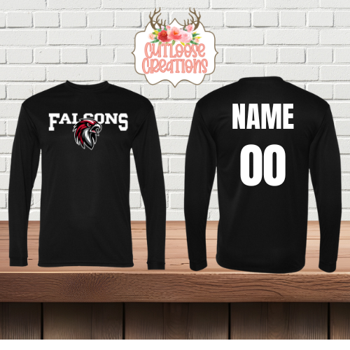 Falcons Long Sleeve Cotton T-shirt Printed (4 Colors)