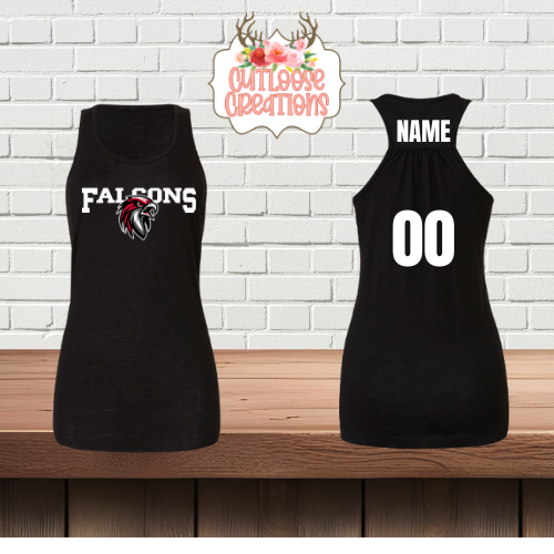 Falcons Razorback Tank Tops Printed (Women) (4 Colors)