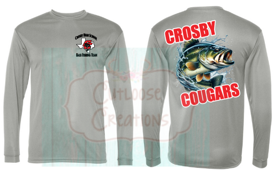 Crosby Cougars Bass Fishing Drifit Longsleeve (2 Colors)