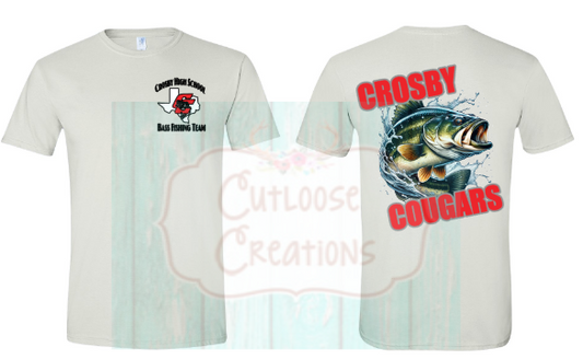 Crosby Cougars Bass Fishing Tee (2 Colors)