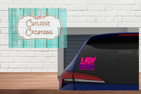 Lady DTX Car Decal