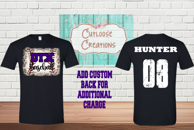 DTX Baseball Leopard Tee (4 Colors)