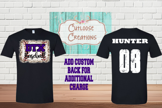DTX Baseball Leopard Tee (4 Colors)
