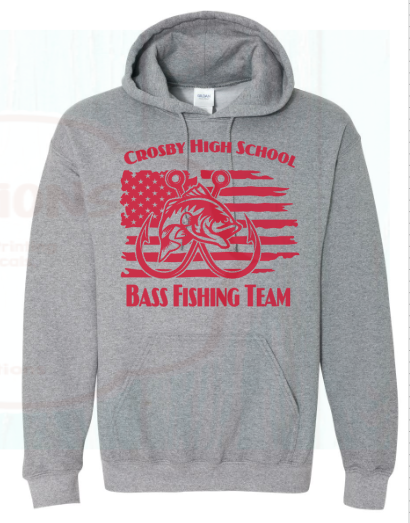 CHS Bass Fishing Team Flag Hoodie (3 Colors)