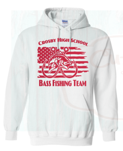 CHS Bass Fishing Team Flag Hoodie (3 Colors)