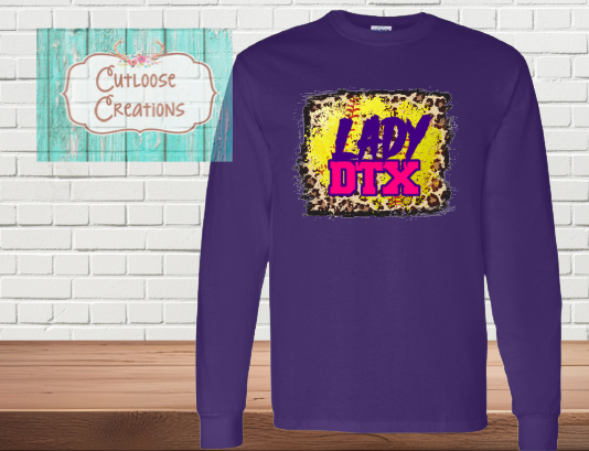 Leopard Lady DTX Sweatshirt Purple