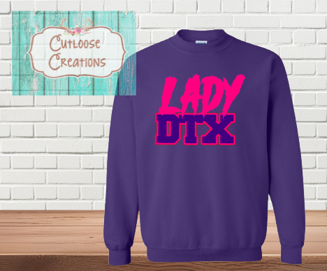 Leopard Lady DTX Sweatshirt Purple