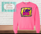 Leopard Lady DTX Sweatshirt Safety Pink