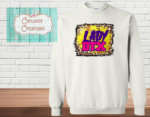 Leopard Lady DTX Sweatshirt White