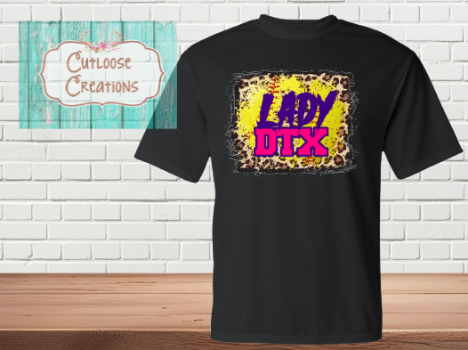 Leopard Lady DTX T-Shirt Black