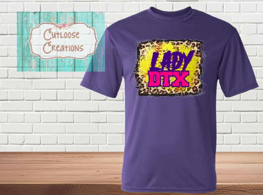 Leopard Lady DTX T-Shirt Purple