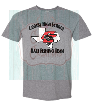 CHS Bass Fishing Team Tee with Logo (3 Colors)