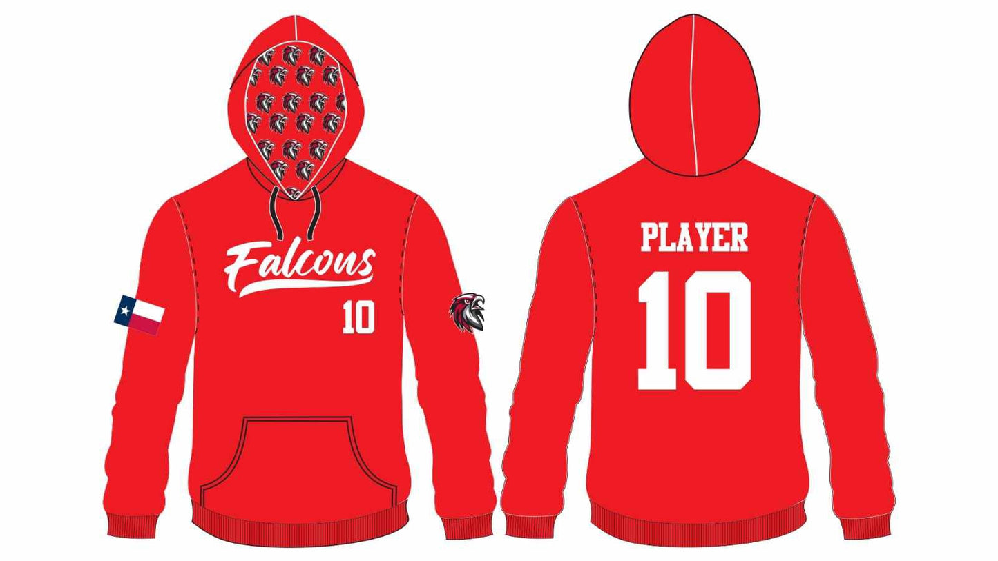 Huffman Falcons Baseball Hoodies (Full Sublimation) (3 Colors)