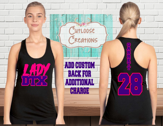 Lady DTX Razorback Tank Tops (Women) (5 Color Options)