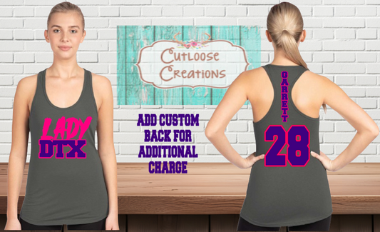 Lady DTX  Razorback Tank Tops (Women) (5 Color Options)