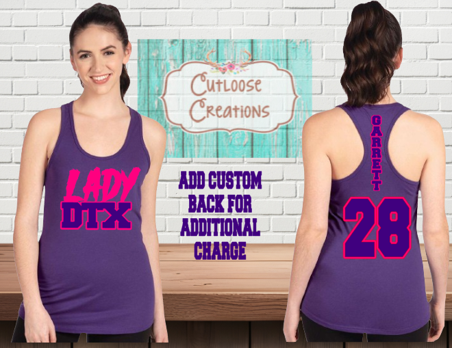 Lady DTX  Razorback Tank Tops (Women) (5 Color Options)