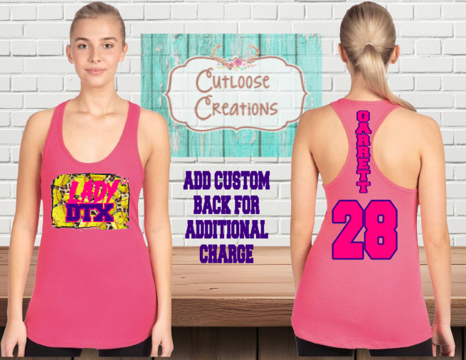 Lady DTX Leopard Razorback Tank Tops (Women) (5 Color Options)