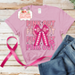 Pink Out with Bow Tee (4 Colors)