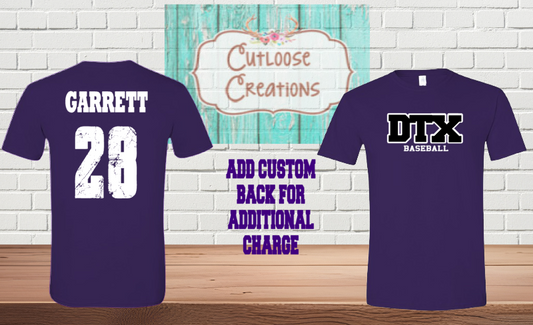 DTX Baseball Purple T-Shirt