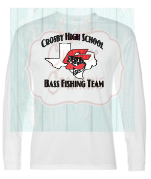 CHS Bass Fishing Team Long Sleeve DRIFIT tee with Logo (3 Colors)