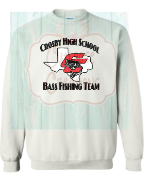 CHS Bass Fishing Team Sweatshirt with Logo (3 Colors)