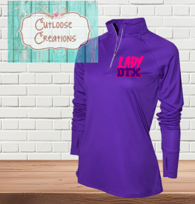Lady DTX Purple 1/4 zip Pullover