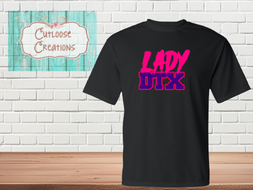 Lady DTX Black Performance DRIFIT T-Shirt